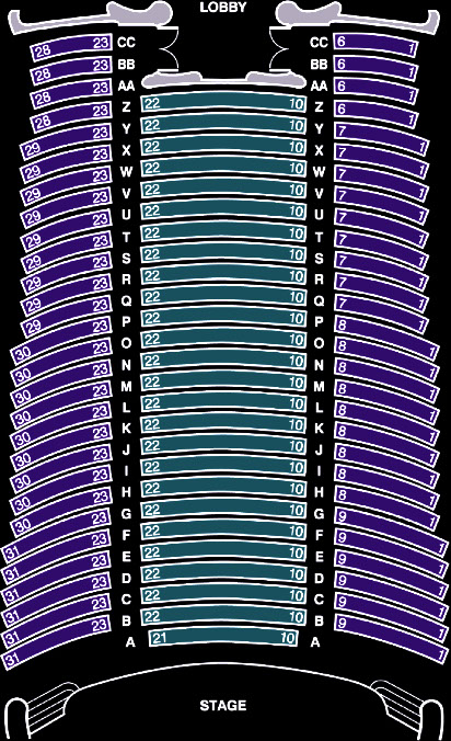 Tower Theater Seating Chart, Fresno, CA