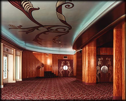 Veiw of the Tower Theatre Lobby and Entry